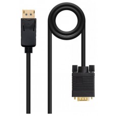 CABLE CONVERSOR DP A VGA DPM - VGAM NEGRO 2.0 M