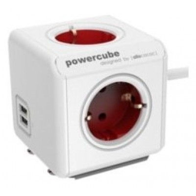 Powercube Original 2 Usb + 4 Tomas Corriente  3metros