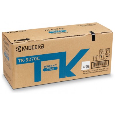 KYOCERA   TK5270C TONER CIAN PARA ECOSYS M6230/6630cidn 6000 pag