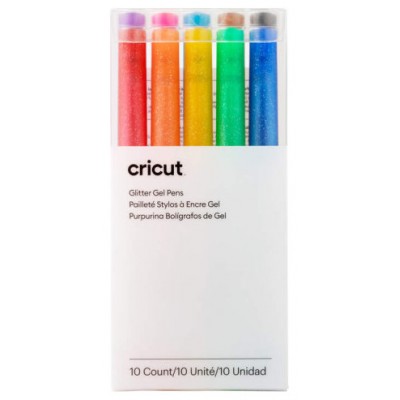 Cricut 2009962 bolígrafo de gel Bolígrafo de gel con tapa Negro, Azul, Marrón, Verde, Azul claro, Naranja, Rosa, Púrpura, Rojo, Amarillo 10 pieza(s) (Espera 4 dias)