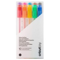 Cricut 2009964 bolígrafo de gel Bolígrafo de gel con tapa Negro, Marrón, Verde, Azul claro, Naranja, Púrpura, Rojo, Amarillo 10 pieza(s) (Espera 4 dias)