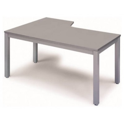 MESA DE OFICINA SERIE EXECUTIVE FORMA L DERECHA 160X120 GRIS / GRIS ROCADA 2051AD02 (Espera 4 dias)