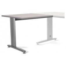 ALA PARA MESA DE OFICINA SERIE METAL 100X60 GRIS / GRIS ROCADA 2102AC02 (Espera 4 dias)