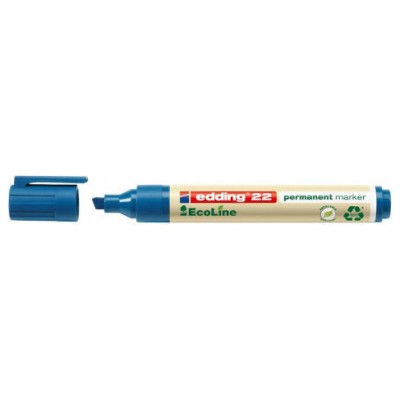 MARCADOR PERMANENTE EDDING ECOLINE 22 COLOR AZUL EDDING 22-003 (Espera 4 dias)