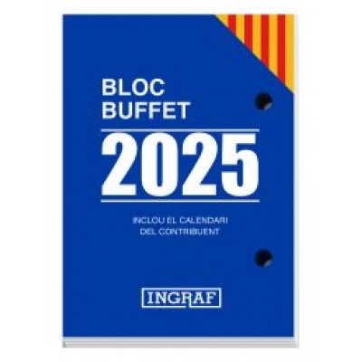 BLOC 2025 BUFFET CATALAN INGRAF 355434 (Espera 4 dias)