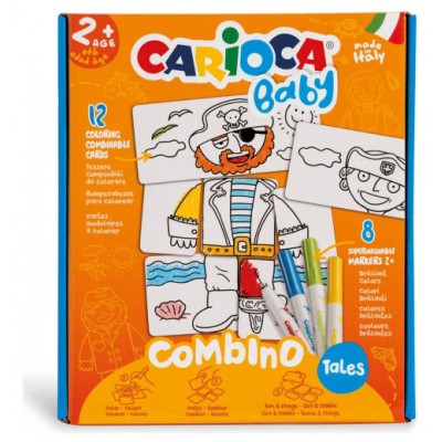 SET BABY COMBINO 2+ TALES + 8 ROTULADORES CARIOCA 42895 (Espera 4 dias)