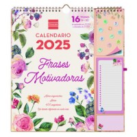 CALENDARIO 16 MESES SEPTIEMBRE 2024-DICIEMBRE 2025 PLUS-340X380 MES VISTA FRASES MOTIVACIONALES FINOCAM 540220225 (Espera 4 dias)