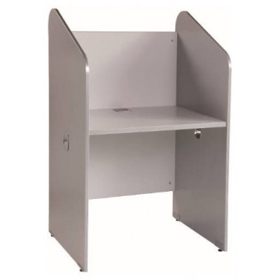 MESA CALL CENTER INDIVIDUAL ALUMINIO / GRIS. MEDIDAS 84X132X65CM ( LARGO X ALTO X PROFUNDIDAD) ROCADA 5501AB02 (Espera 4 dias)