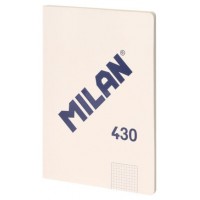 LIBRETA ENCOLADA, PAPEL CUADRICULADO, 48 HOJAS A4, SERIE 1918, BEIGE MILAN 57243G48BG (Espera 4 dias)