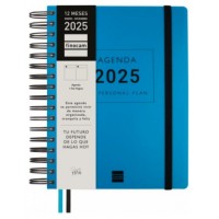 AGENDA 2025 TEMPUS 1/4 155X217MM DIA PAGINA AZUL FINOCAM 626301025 (Espera 4 dias)