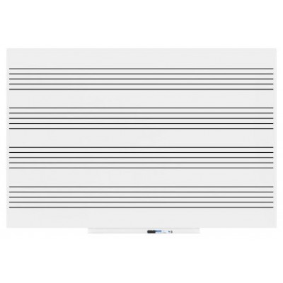 PIZARRA SKINMUSIC 100X150CM LACADA BLANCO PENTAGRAMA HORIZONTAL ROCADA 6421RMH (Espera 4 dias)