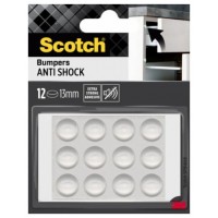 BLISTER 12 TOPES ADHESIVOS ANTIGOLPES 13MM DIAMETRO TRANSPARENTES SP91A59 SCOTCH 7100309740 (Espera 4 dias)