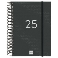 AGENDA 2025 BASIC YEAR E10 155X212MM DIA PAGINA NEGRO FINOCAM 741106025 (Espera 4 dias)