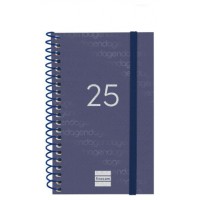 AGENDA 2025 BASIC YEAR E3 79X127MM SEMANA VISTA HORIZONTAL AZUL FINOCAM 741421025 (Espera 4 dias)