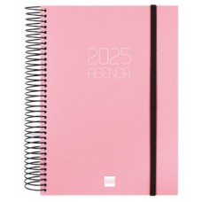 AGENDA 2025 BASIC OPAQUE E10 155X212MM DIA PAGINA ROSA FINOCAM 742914525 (Espera 4 dias)