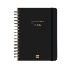 AGENDA 2025 TRENDY ALMA E10 155X212MM DIA PAGINA NEGRO FINOCAM 762040125 (Espera 4 dias)