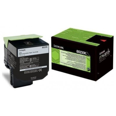 Lexmark cartucho de toner return negro (80C2XK0, 802XK)