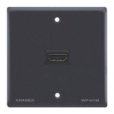 Kramer Electronics Passive Wall Plate - HDMI caja de tomacorriente Negro (Espera 4 dias)