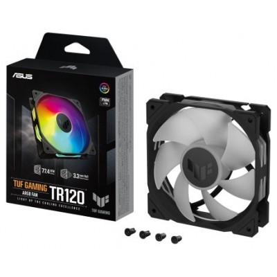 ASUS TUF Gaming TR120 ARGB Fan - Single Pack Carcasa del ordenador Ventilador 12 cm Negro (Espera 4 dias)