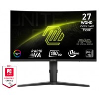 MSI MONITOR MAG 275CQRF QD E2. 27". CURVO 1500R. 2560X1440. 180HZ. NEGRO (Espera 4 dias)