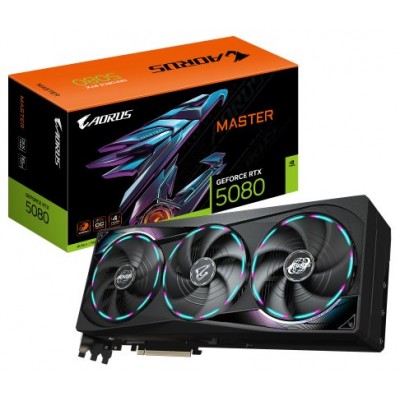 GIGABYTE GeForce RTX 5080 GAMING OC 16G Tarjeta Gráfica - 16GB GDDR7, 256 bits, PCI-E 5.0, 2805MHz Core Clock, 3 x DisplayPort, 1 x HDMI, GV-N5080AORUS M-16GD (Espera 4 dias)