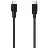 AISENS - CABLE USB 3.2 GEN2X2 20GBPS 8K@30HZ 5A 100W E-MARKER, TIPO USB-C/M-USB-C/M, NEGRO, 1.0M