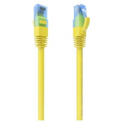 AISENS - CABLE DE RED LATIGUILLO RJ45 CAT.6 UTP AWG26 CCA, AMARILLO, 5.0M