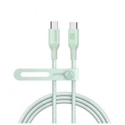 CABLE ANKER 544 USB-C TO USB-C CABLE (6FT 140W BIO-NYLON GREEN)