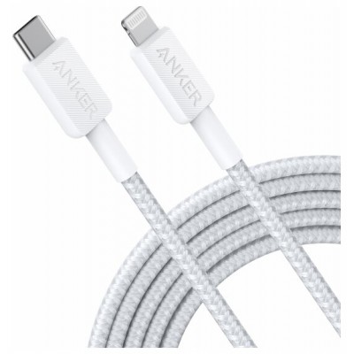 CABLE ANKER 322 USB-C TO LIGHTNING CABLE NYLON 3M WHITE