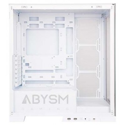 CAJA ATX ABYSM GAMING DANUBE SAVA H500  WHITE ARGB 