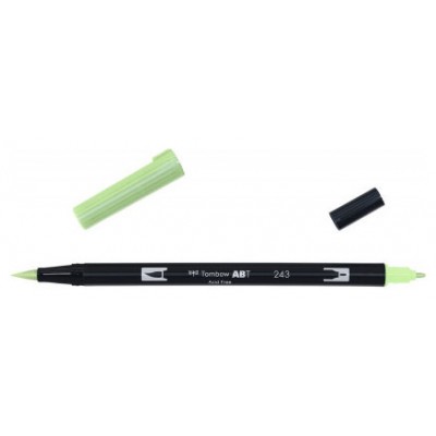 ROTULADOR DOBLE PUNTA PINCEL COLOR MINT TOMBOW ABT-243 (Espera 4 dias)