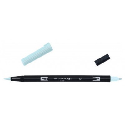 ROTULADOR DOBLE PUNTA PINCEL COLOR SKY BLUE TOMBOW ABT-451 (Espera 4 dias)