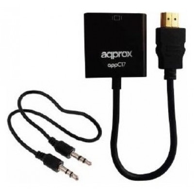 ADAPTADOR HDMI A VGA APPROX (Espera 4 dias)