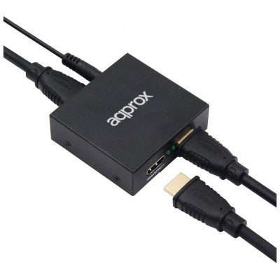 HDMI SPLITTER 2 PUERTOS 1080P 4K APPROX (Espera 4 dias)