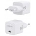 AISENS - CARGADOR GaN 30W, 1xUSB-C PD3.0 QC4.0, BLANCO