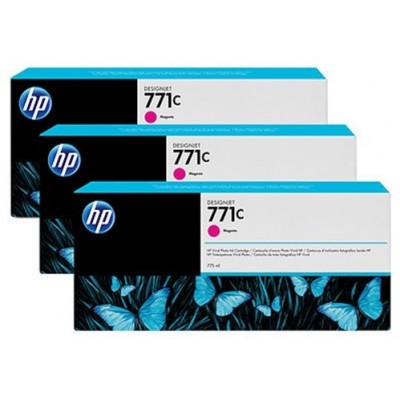 HP Pack 3 Cartuchos GF para Z6200 MG 771C 775ml Magenta