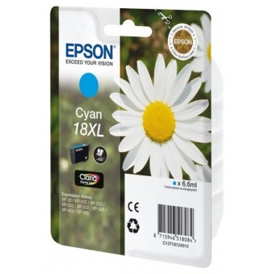 Epson Expression Home XP-102/205/215/305/405 Cartucho Cian Alta Capacidad 18XL