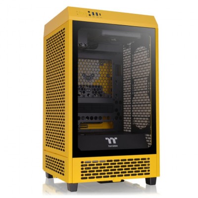 CAJA THERMALTAKE THE TOWER 200 BUMBLEBEE MINI-ITX 2XUSBA 3.2 SIN FUENTE