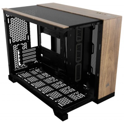 CAJA MICROATX 2500X TG BLACK/WALNUT WOOD CORSAIR (Espera 4 dias)