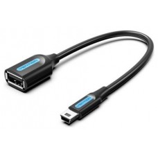 CABLE USB 2.0 MINI USB/M A USB-A/H 0.15 M NEGRO VENTION (Espera 4 dias)