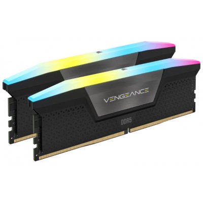 DDR5 32 GB(2X16KIT) 6600 VENGEANCE RGB BLACK CORSAIR (Espera 4 dias)