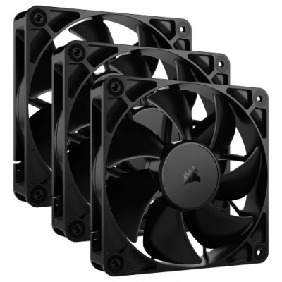 VENTILADOR AUXILIAR RS120 120MM BLACK TRIPLE PACK CORSAIR (Espera 4 dias)