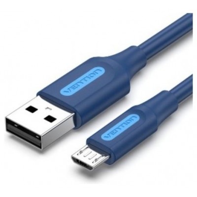 CABLE USB 2.0 A MICRO USB 1.5 M AZUL OSCURO VENTION (Espera 4 dias)