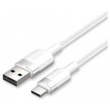 CABLE USB-C A USB-A TRENZADO 1 M BLANCO VENTION (Espera 4 dias)