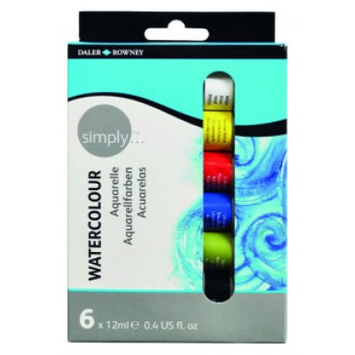 SET ACUARELAS 6 X 12ML SIMPLY DALER ROWNEY D134500006 (Espera 4 dias)