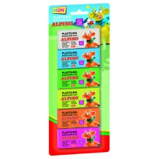 BLISTER 6 UNIDADES PLASTILINA ALPINO 30 GRS.FLUORESCENTE ALPINO DP000936 (Espera 4 dias)