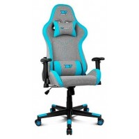 DRIFT DR90 PRO Silla para videojuegos de PC Asiento acolchado Azul, Gris (Espera 4 dias)