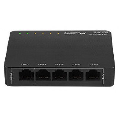 SWITCH LANBERG 5 PTOS GBIT POE+4 PORT POE 30W/PORT MAX 60W