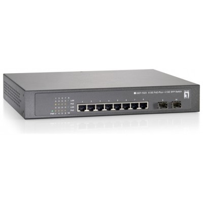 Switch Level One Gep-1020 10p 10/100/1000 8 P Poe Plus