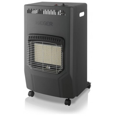 ESTUFA DE GAS ULTRA WARM 4200W NEGRO HAEGER (Espera 4 dias)